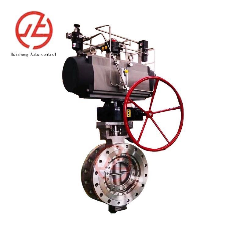 Pn6-Pn10-Pn16-Pn25-Class125-Class150 Double Flanged Double Offset Eccentric Butterfly Valve with Pneumatic Electric Actuator Gate Check Valves