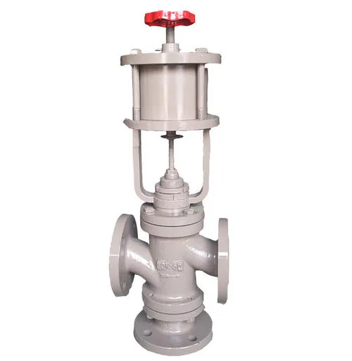 Pneumatic Piston Type Diverging Control Valve