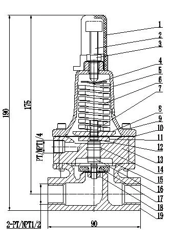 Pressure Sustaining Pilot Control Valve for Waterworks