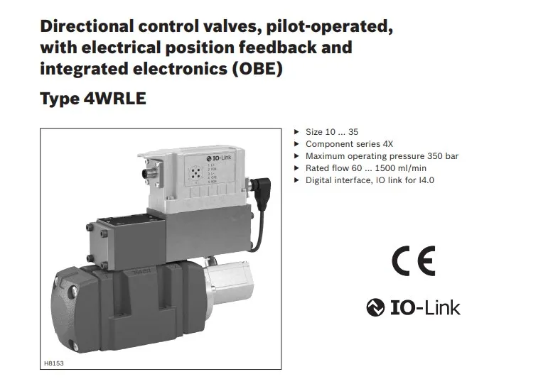 Rexroth Proportional Relief Hydraulic Valve 4wrle 25 W8-350lj-4X/Mxy/24A1