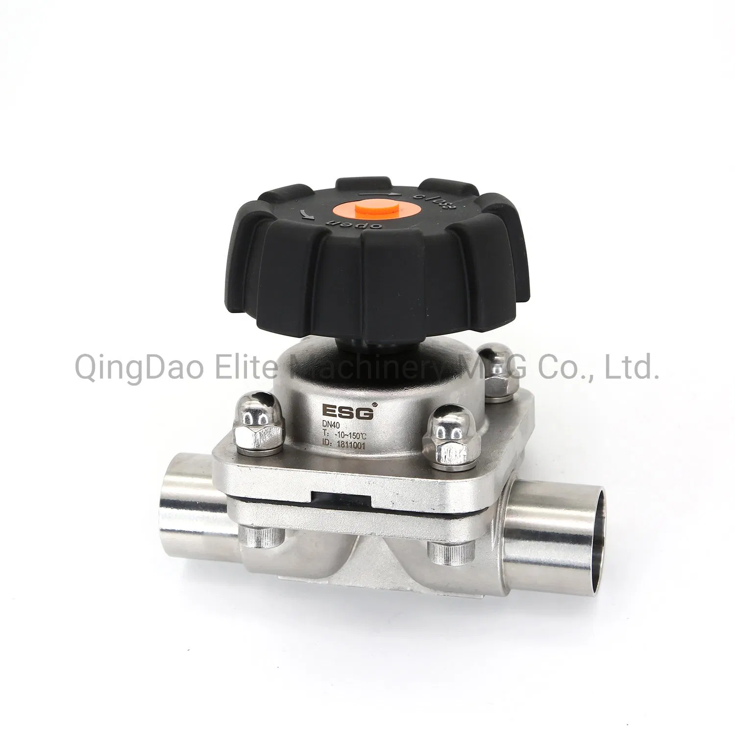 Sanitary ISO- 1127 Clamped Manual Diaphragm Valve for Preparation Vessel