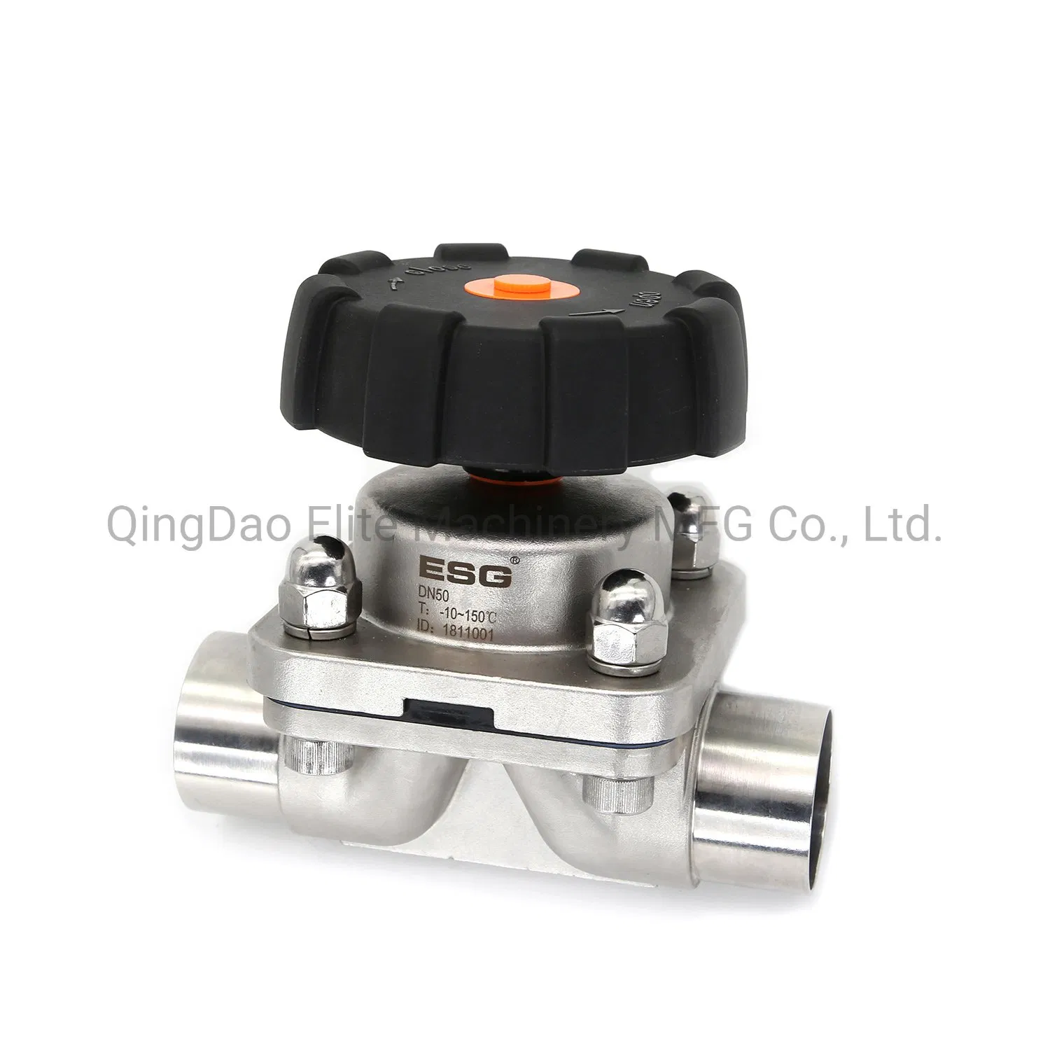 Sanitary ISO- 1127 Clamped Manual Diaphragm Valve for Sterilizing Equipment