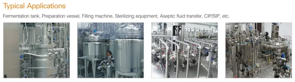 Sanitary SS316L Asm-Bpe Weld Connection Pneumatic Diaphragm Valve