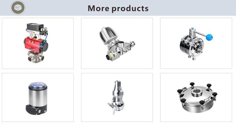 Sanitary Stainless Steel 316L Three Way Ball Valve with Positioner 1891