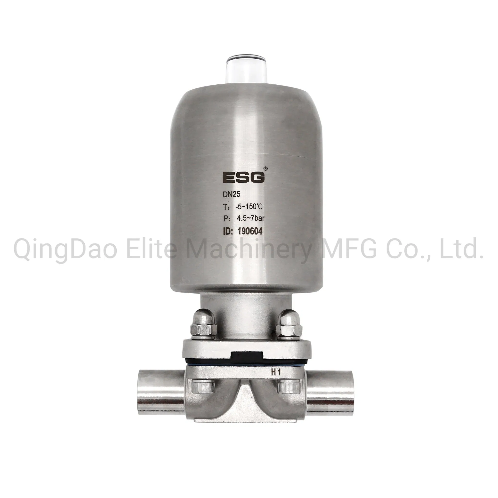 Sanitary Stainless Steel Diaphragm Valve with ISO- 1127 Connection