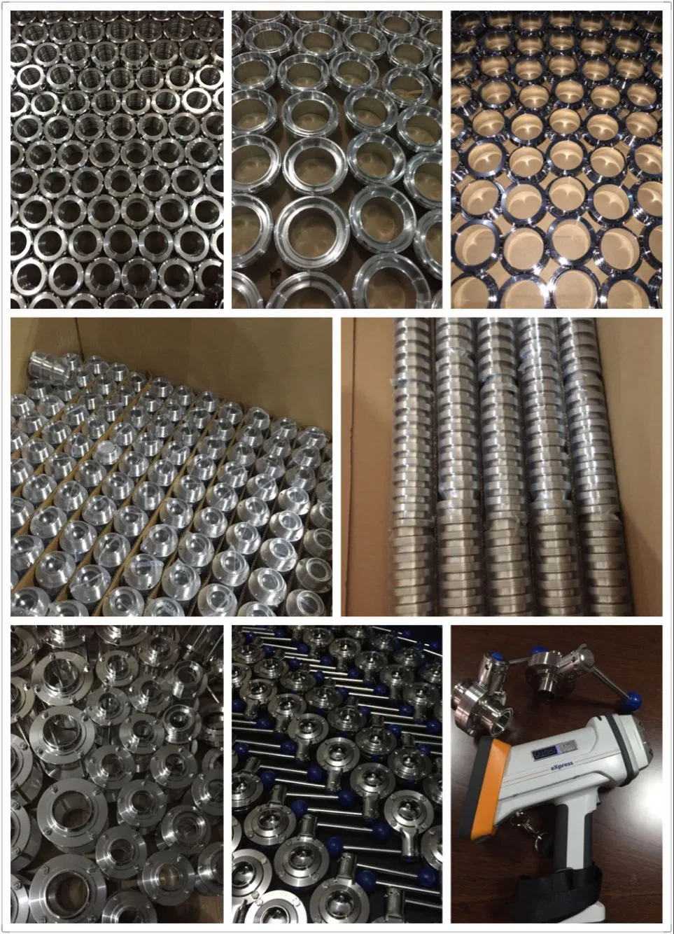 Sanitary Stainless Steel Hygienic Manual Butterfly Valve Threaded/Clamp
