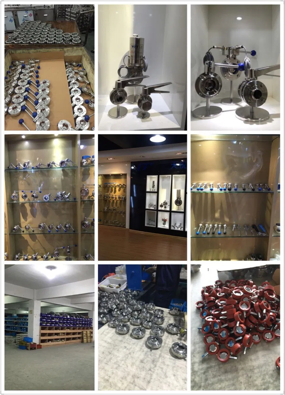 Sanitary Stainless Steel Hygienic Manual Butterfly Valve Threaded/Clamp