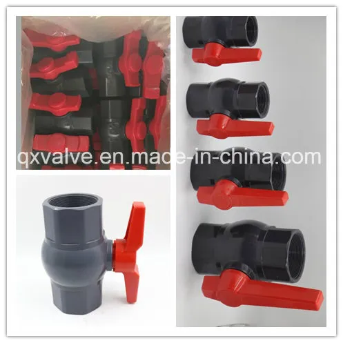 Sch40 PVC Compact Ball Valve Long Handle 63mm Plastic Valve for Water Supply
