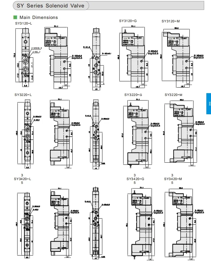 SMC Solenoid Valve 5/2 Way Electric Control Valve