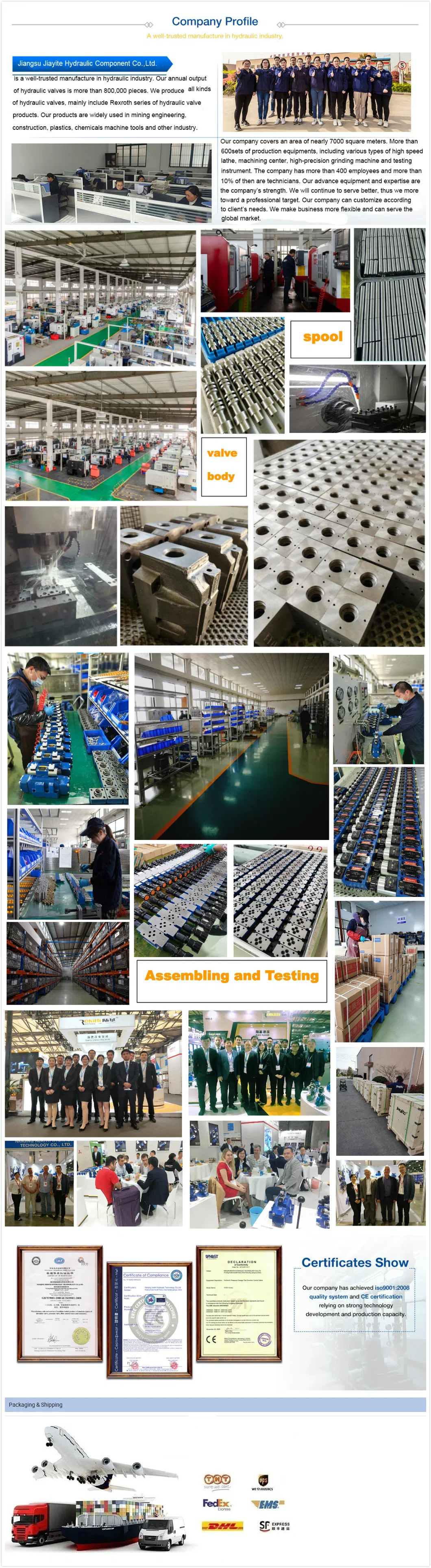 Solenoid Valve We10-5X with Socket Hydraulic Valve Rekith Brand