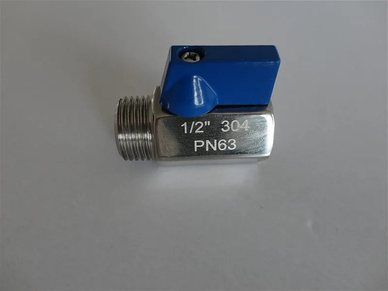 SS304 Stainless Steel Mini Hex Ball Valve