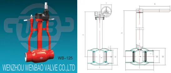 St37.0 Underground Fully Welded Ball Valve with Trunnion Mounting Pad