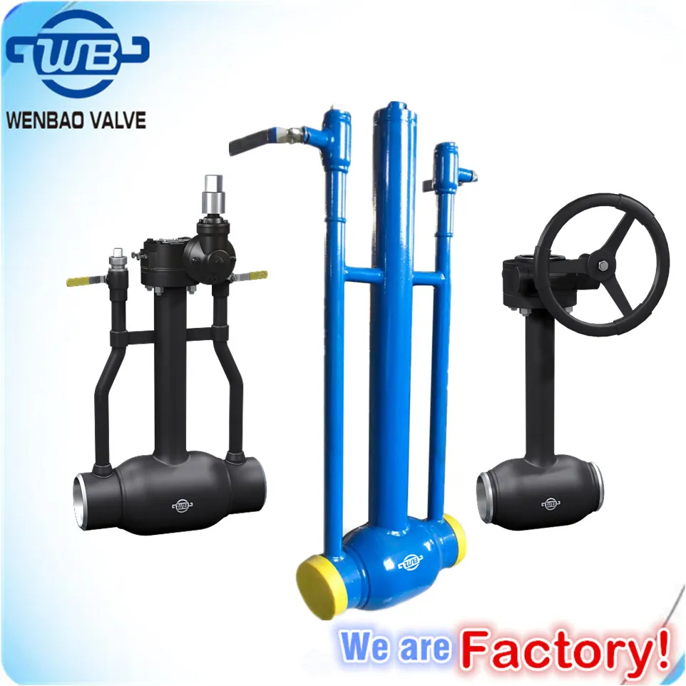 St37.0 Underground Fully Welded Ball Valve with Trunnion Mounting Pad