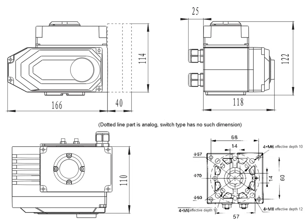 Stainless Steel Industrial Electric 3PC High Platform Flange Ball Valve Pn16 Pn25 (HW-PBV 3002)