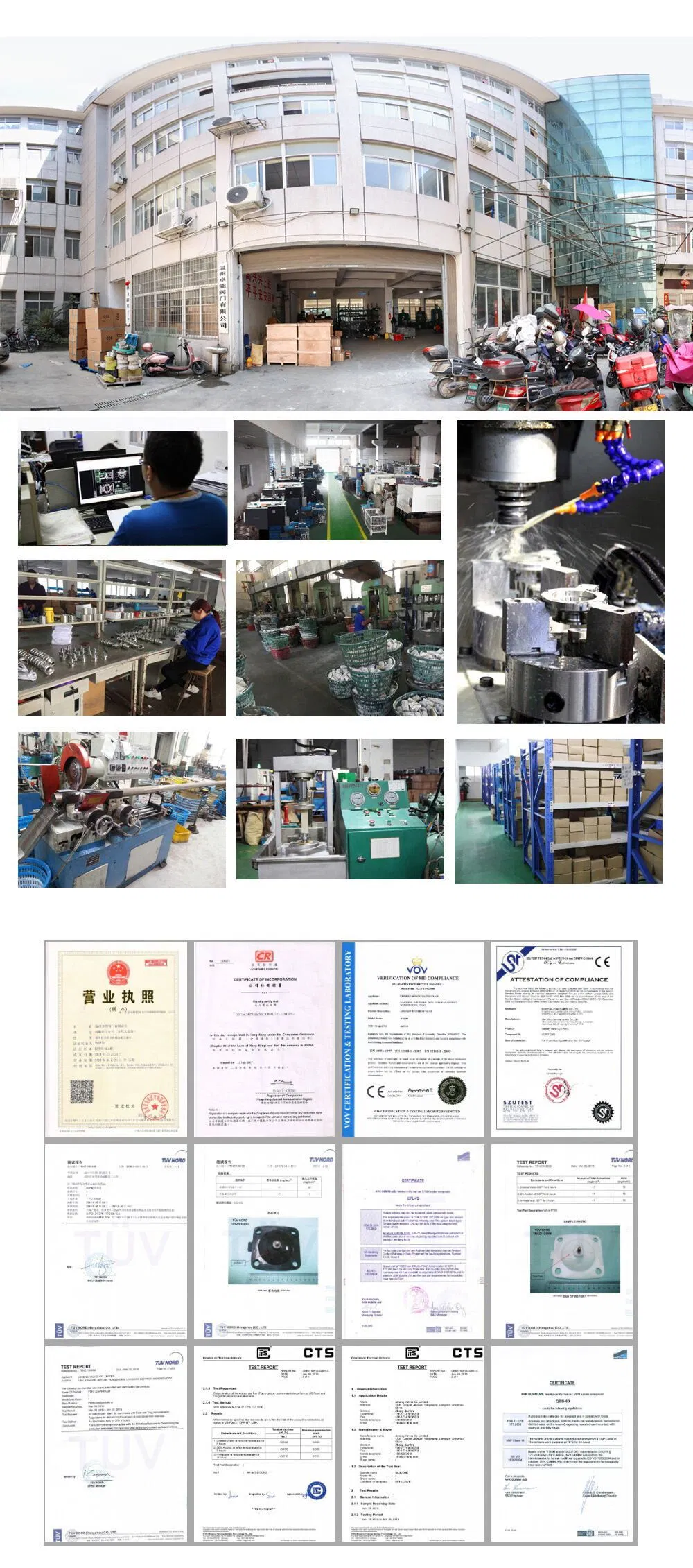 Stainless Steel Pneumatic Food Grade Clamp Type Diaphragm Valve (JN-DV1002)