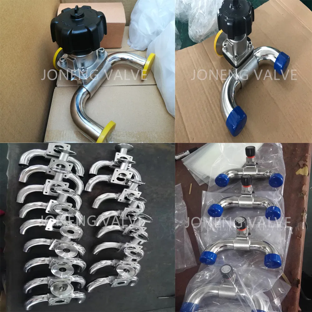 Stainless Steel Sanitary Manual Type Clamped Diaphragm Valve (JN-DV1002)