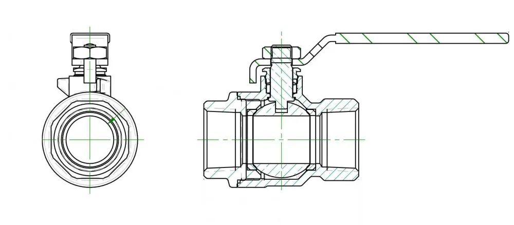 Upc Lead-Free Fnpt Full Port Ball Valve, Threaded End