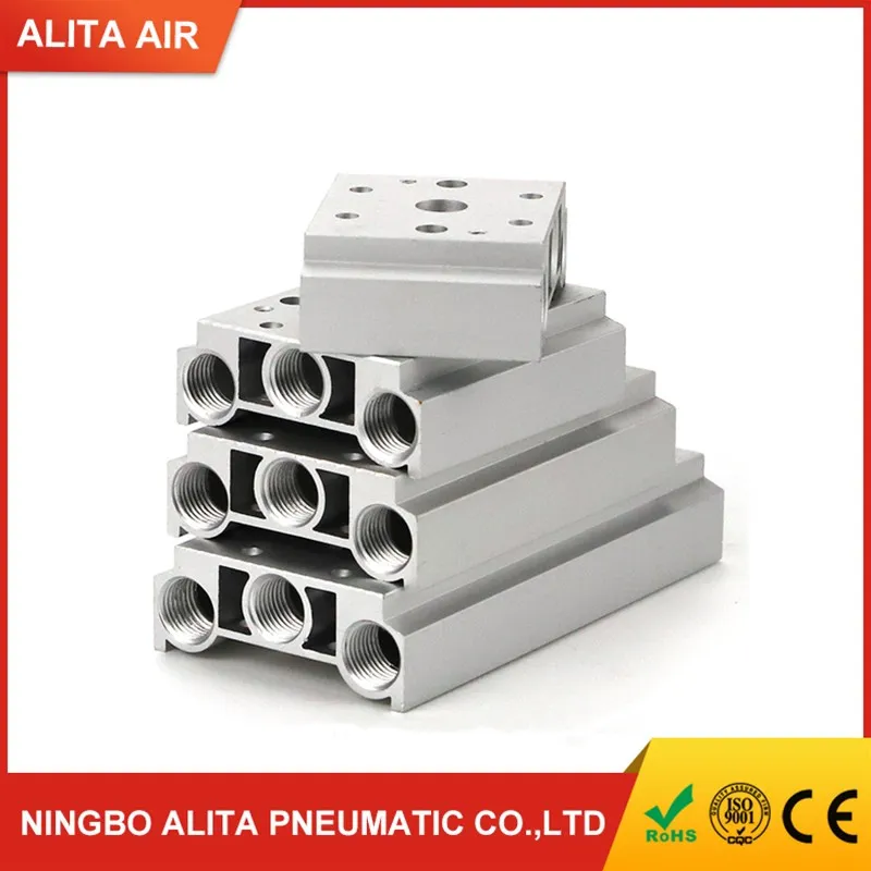 Valves Air Exhaust Manifold 200m-2f/3f/4f/5f/6f/7f/8f Pneumatic Base Solenoid Valve Plate