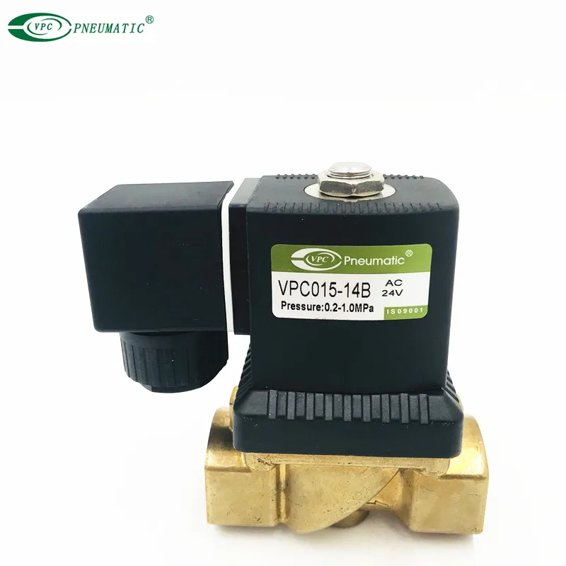 Vpc 2/2 Way Pilot Diaphragm Brass Normal Close Solenoid Valve