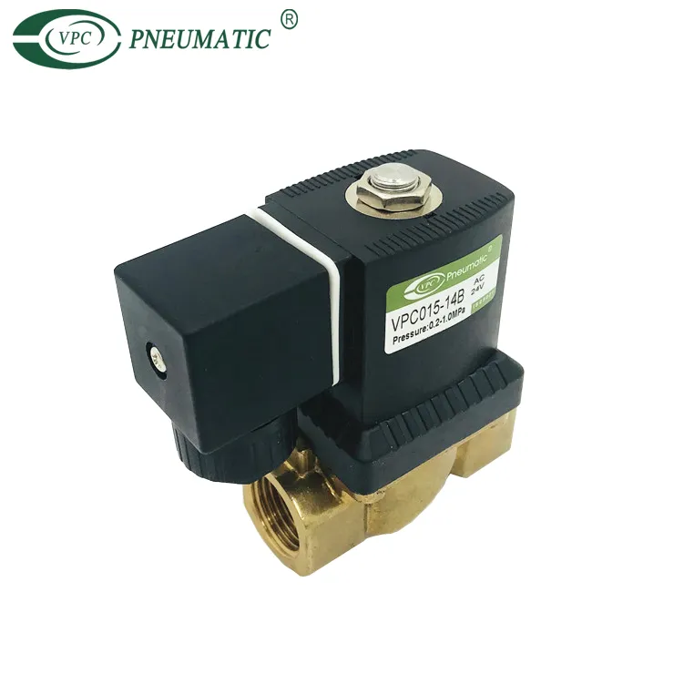 Vpc 2/2 Way Pilot Diaphragm Brass Normal Close Solenoid Valve