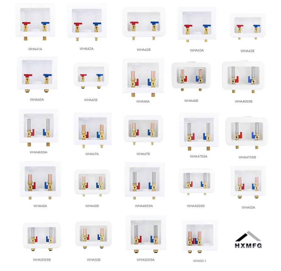 Washing Machine Outlet Box 1/2" F1807 Pex X 3/4" Mht Water Hammer Arrestor with Valves