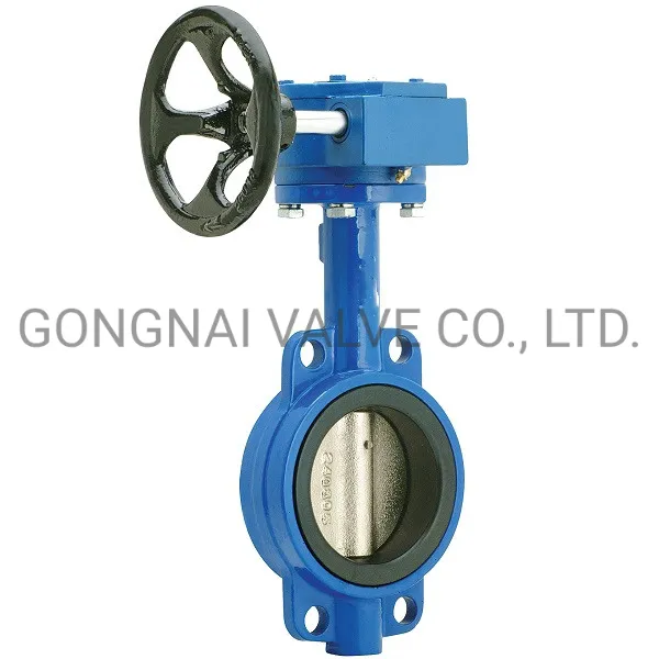 Worm Gear Operated Rubber Seal U Flange Type Butterfly Valve for Sea Water